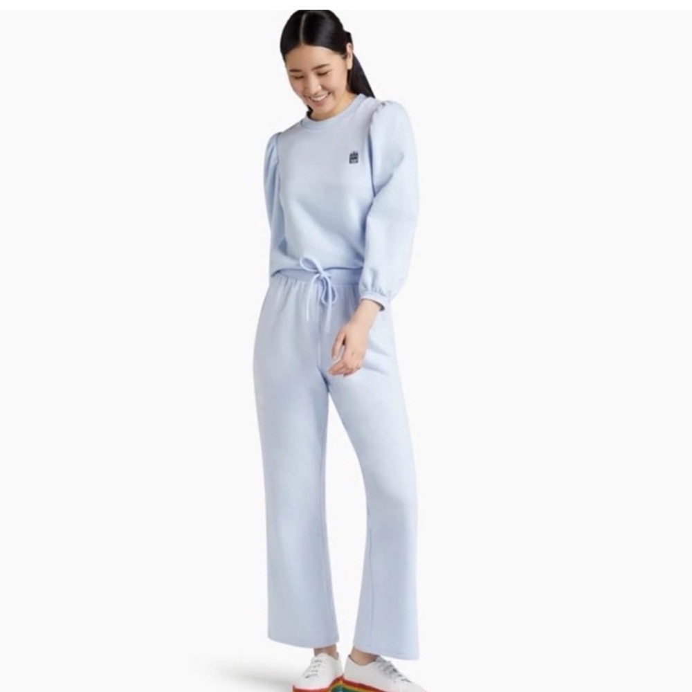 Hill House Home Teddy Light Blue Sweatshirt and Pants Set